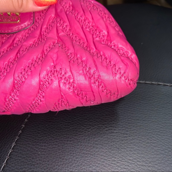 COACH Pink Cosmetic Bag - Picture 7 of 9